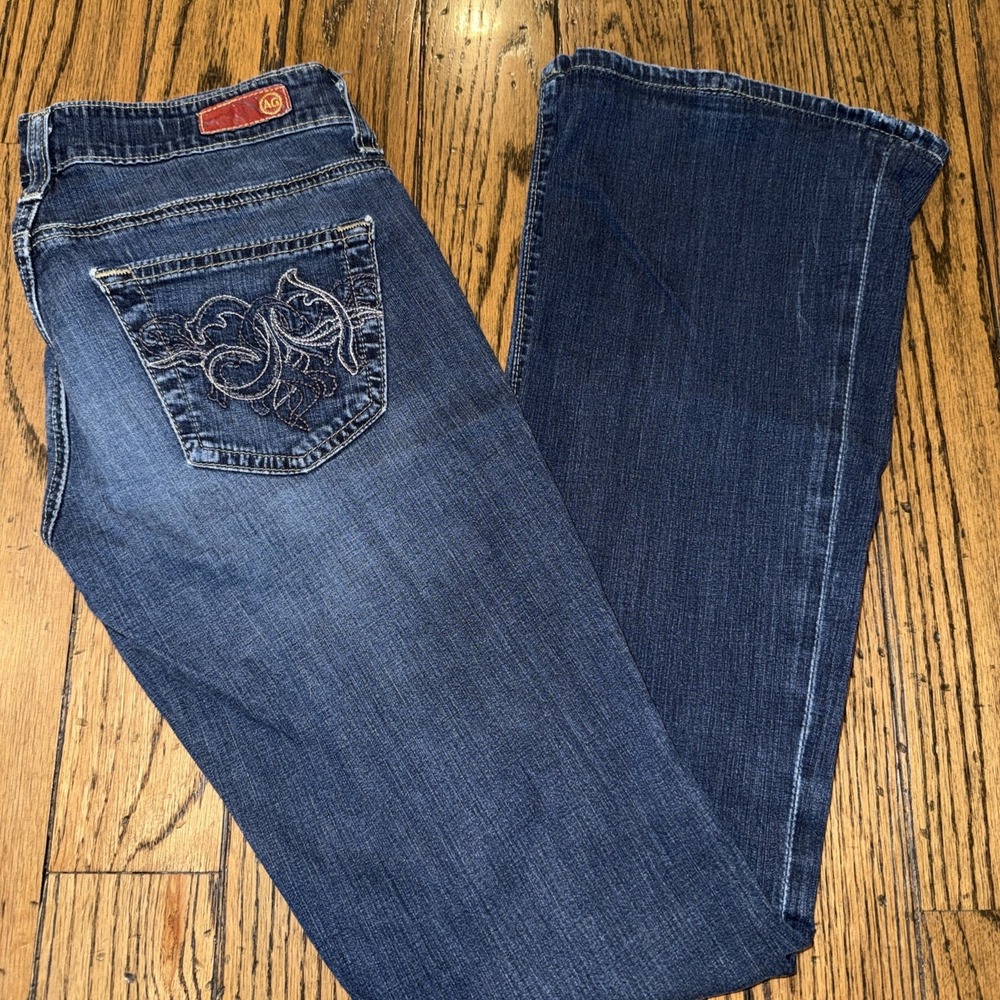 AG Adriano Goldschmied The Club Bootcut Jeans Dark‎ Wash Size 25R Made in USA